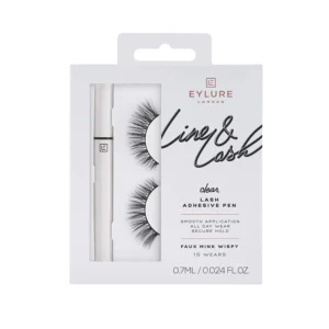 Eylure Line & Lash Faux Mink Wispy Clear Adhesive Pen X 3