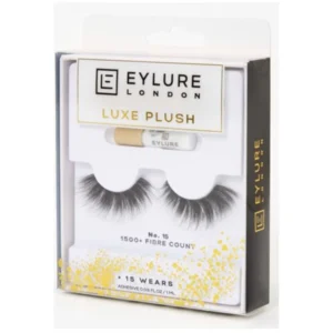 Eylure Luxe Plush No. 15 Eye Lashes 1500+ Fibre Count X 3