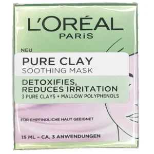 Loreal Absolute Pure Clay Skin Soothing Face Mask 15ml X 6
